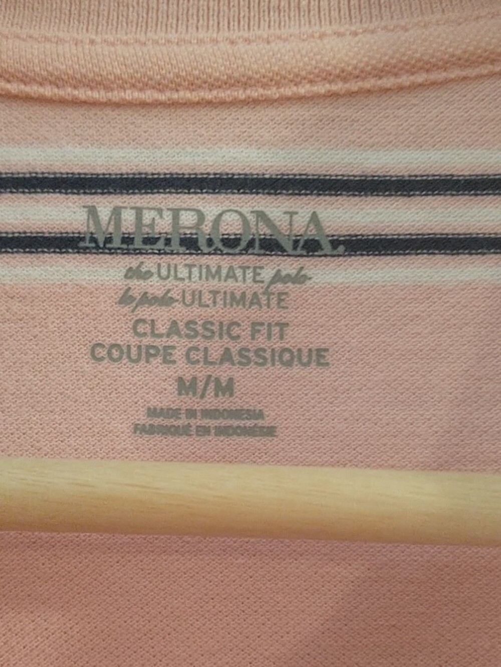 MERONA Classic Fit Men’s Polo Style Tee  size Med - Picture 6 of 6